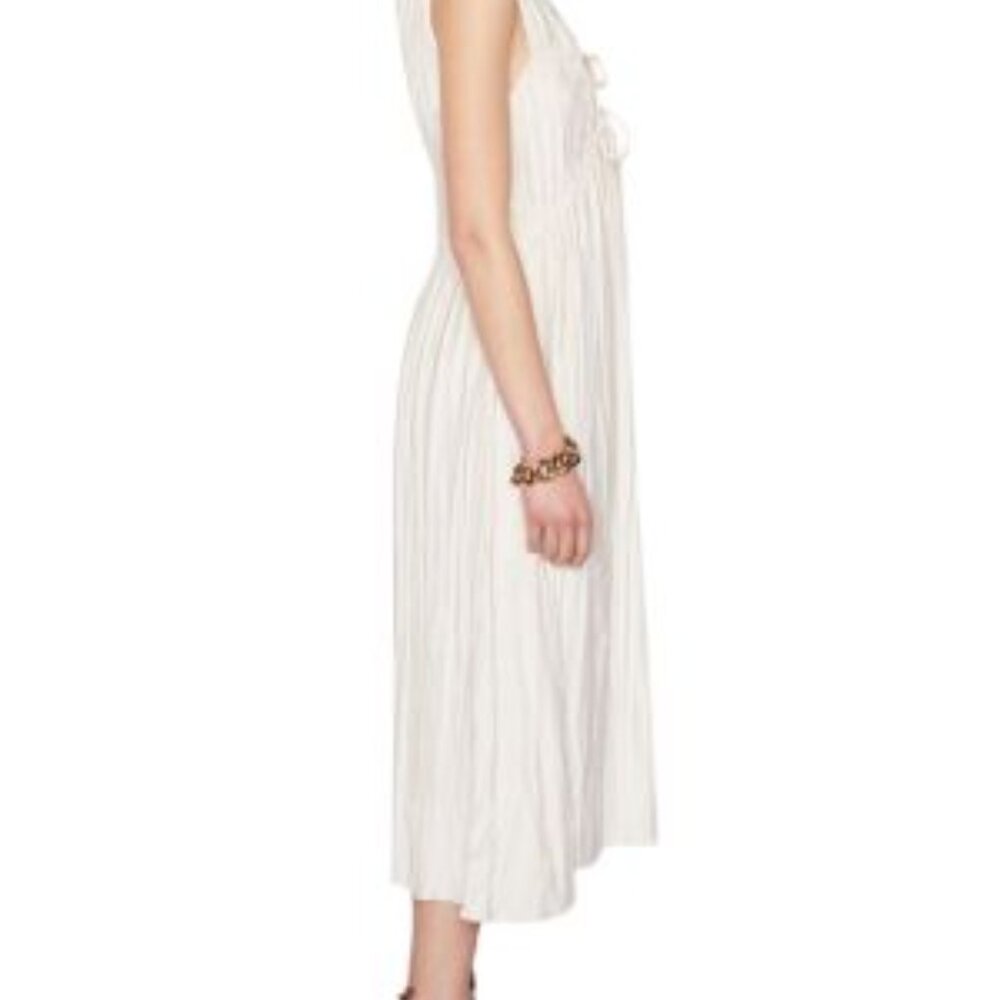 Frame | Cinched Crinkle Midi Dress - Picture 4 of 7